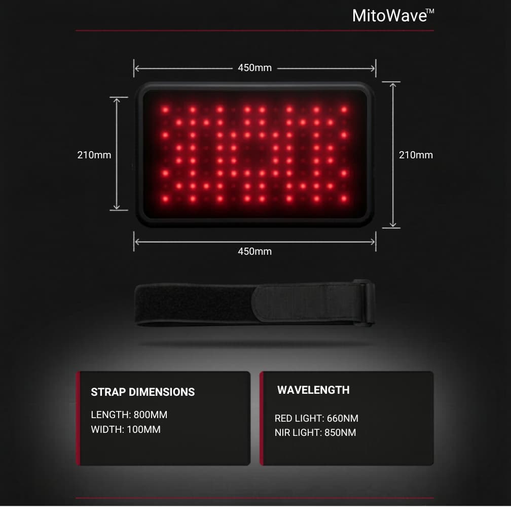 MitoWave™ LED Infrared Wellness Belt