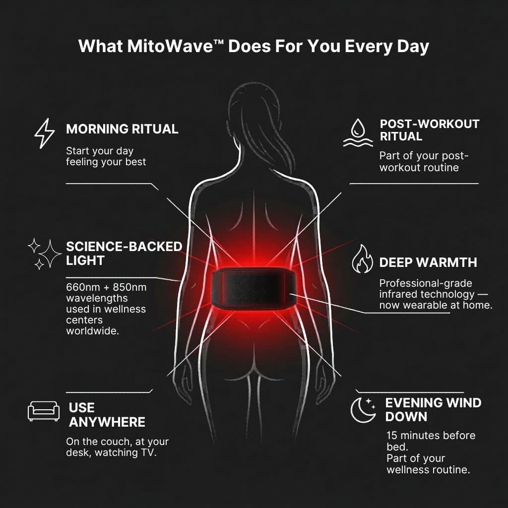 MitoWave™ LED Infrared Wellness Belt