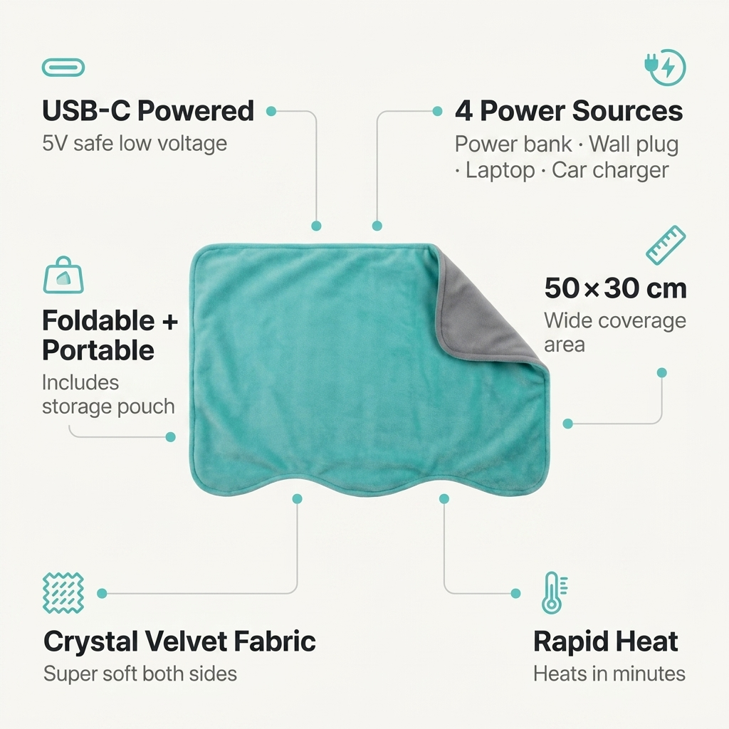 Graphene Intelligent Constant Temperature USB Heating Pad